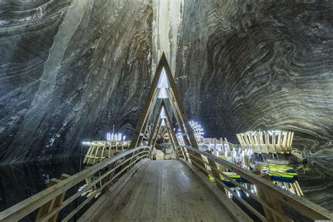 salt mine in south romania